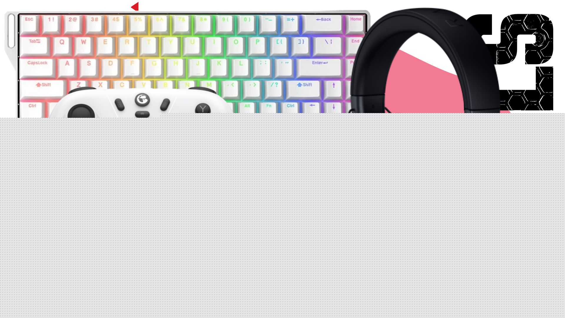 Upgrade your entire desk setup for under $200 with this fabulous selection of budget gaming gear, including a wireless mouse, headset, controller, and keeb