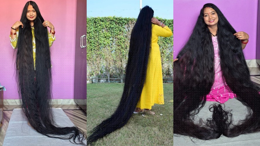 Indiana conquista recorde do Guinness com cabelo mais longo do mundo; fios chegam a 2,71 metros