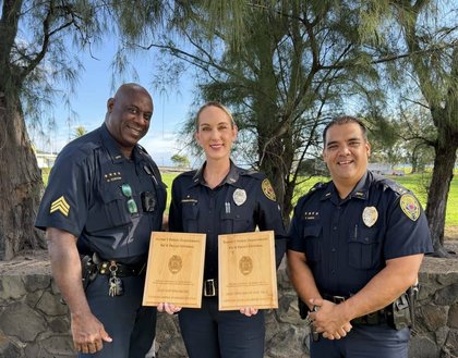 Officer Jenna Kosinski-Santos Named 2025 Ka‘ū Officer of the Year
