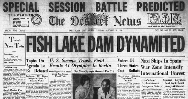Deseret News archives: American Jesse Owens started his gold medal sweep in Berlin Olympics