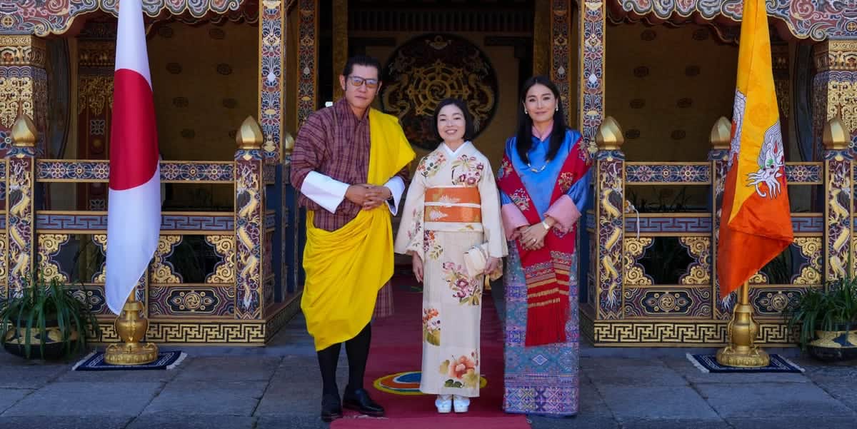 Queen Jetsun Pema of Bhutan and Princess Akiko Team Up for Joint Engagement
