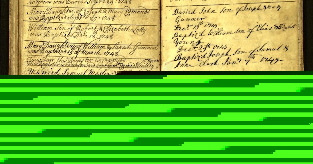 Treasure Chest Thursday -- 1750 Marriage Record of John Laver and Elizabeth Wills in Lopen, Somerset, England