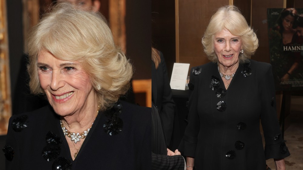 Queen Camilla’s ‘Hamnet’ Movie Night Outfit Features an Embellished Anna Valentine Dress