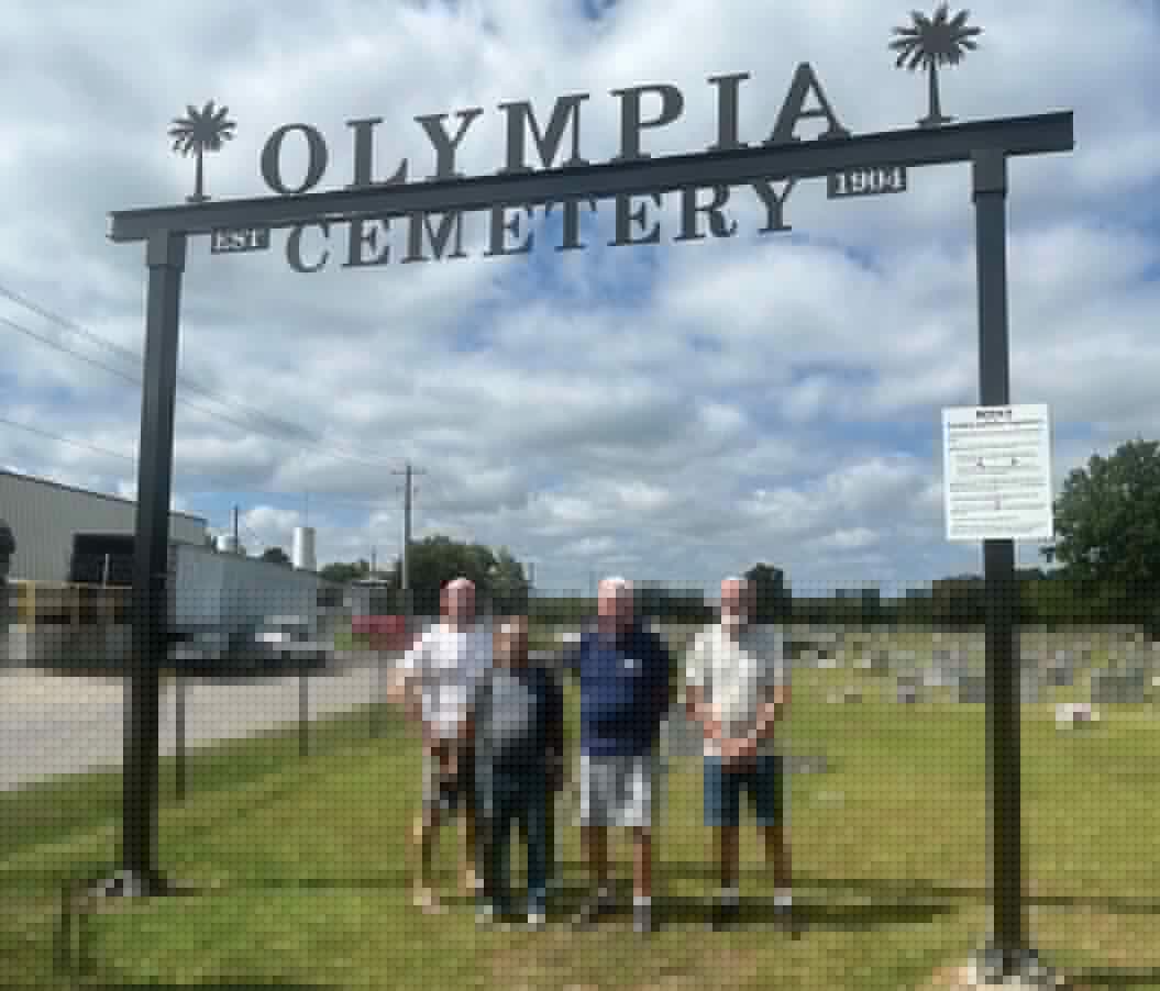 Olympia Cemetery gets new sign