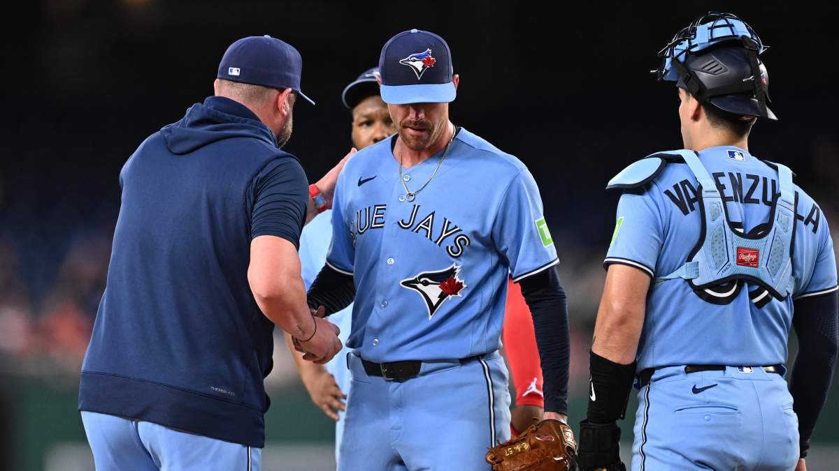 Shane Bieber Reacts After Disastrous Start for Blue Jays
