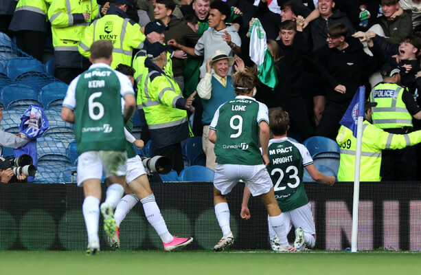Hibs leave Rangers reeling with 93rd-minute winner at Ibrox