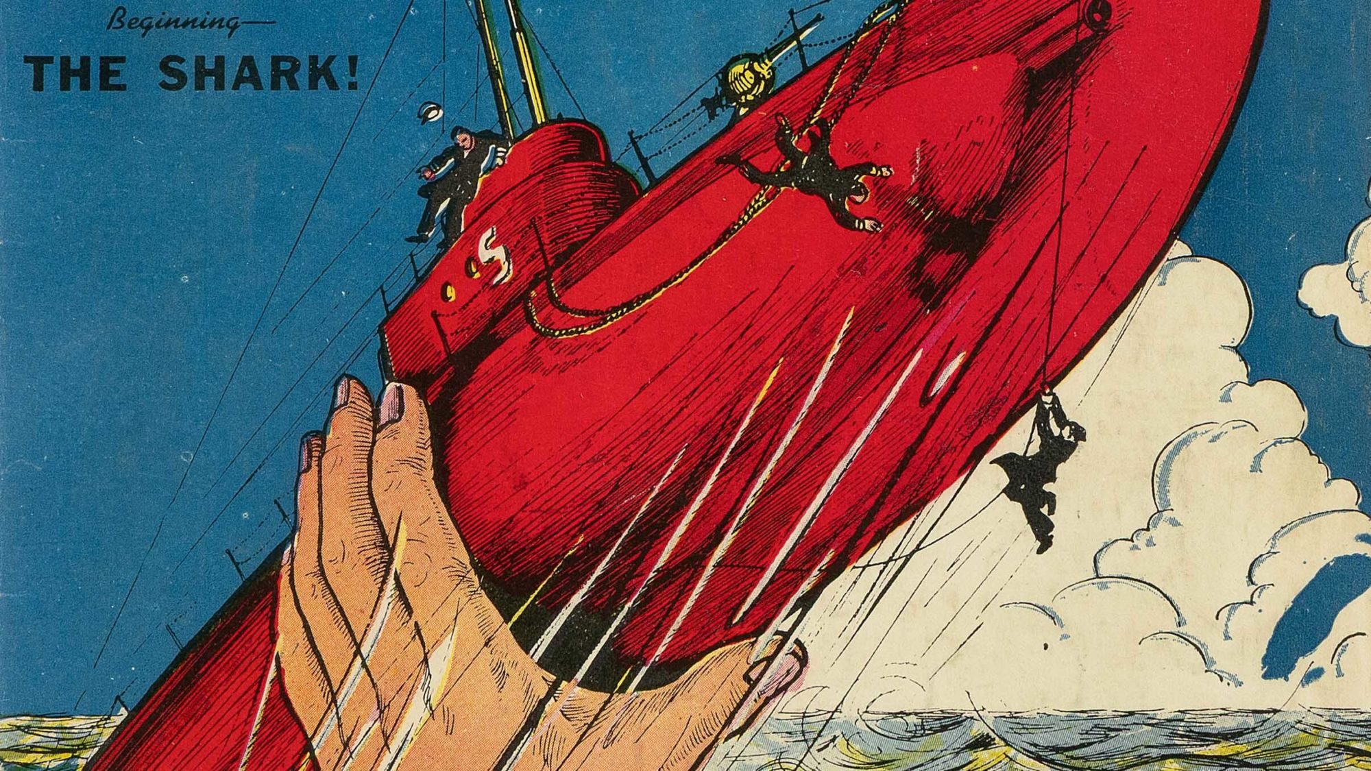 Everett, Burgos, & an Anti-War Shark, Amazing-Man Comics #6 at Auction