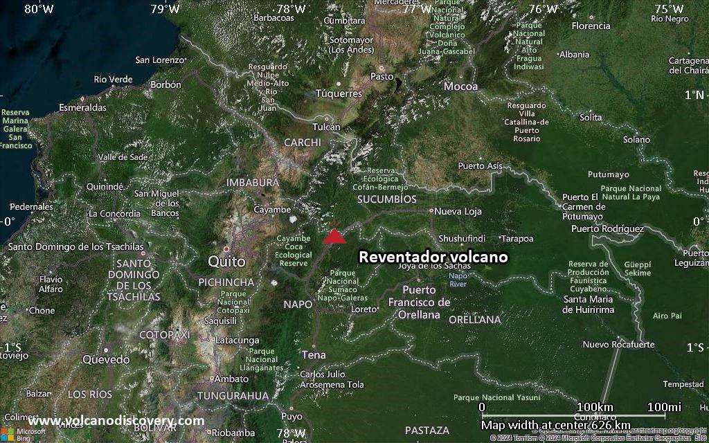 Reventador Volcano Volcanic Ash Advisory: NO VA EMS