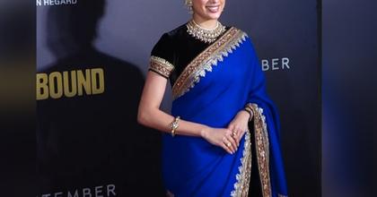 Janhvi Kapoor steps out in late mother Sridevi's saree for 'Homebound' special screening; check pics