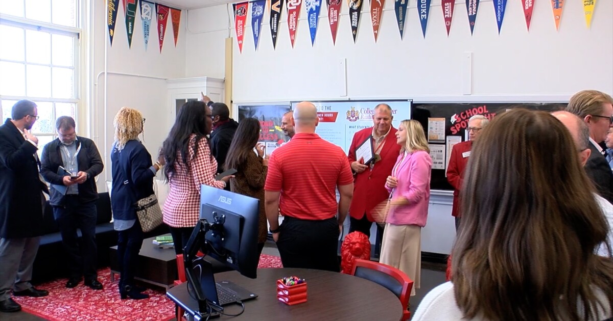 Leon High School celebrates the addition of their College and Career Readiness Center with a ribbon-cutting