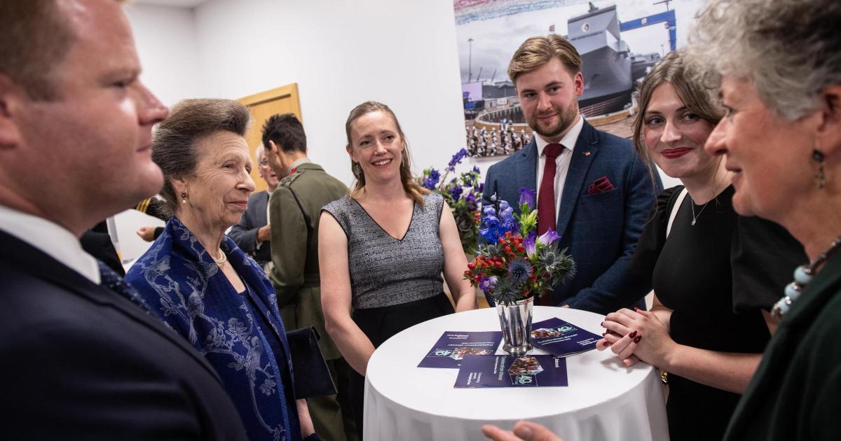 Princess Royal visits Rosyth for special event on 40th anniversary of charity