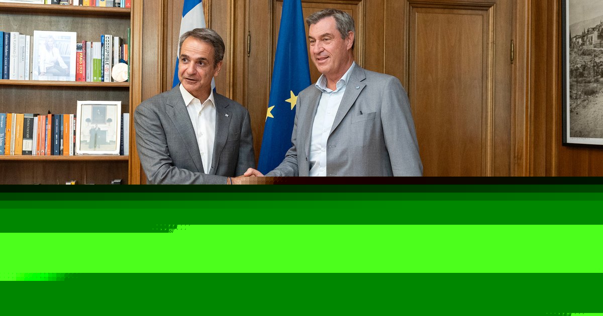 Συνάντηση Μητσοτάκη με τον πρωθυπουργό της Βαυαρίας