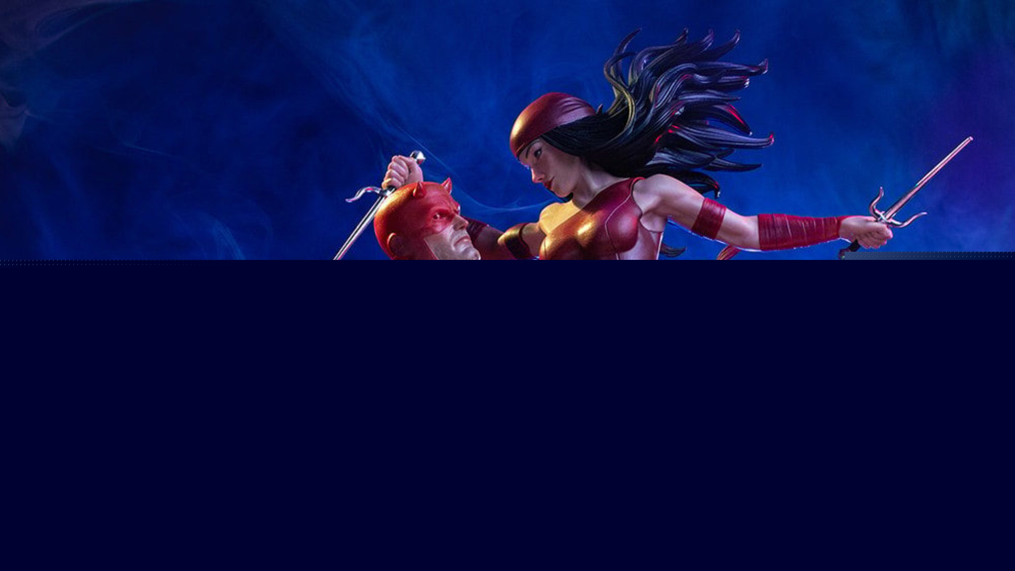Daredevil and Elektra Team Up with New Iron Studios 1/10 Statue