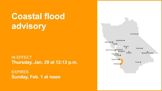 Coastal flood advisory issued for Bay Area Shorelines until Sunday midday