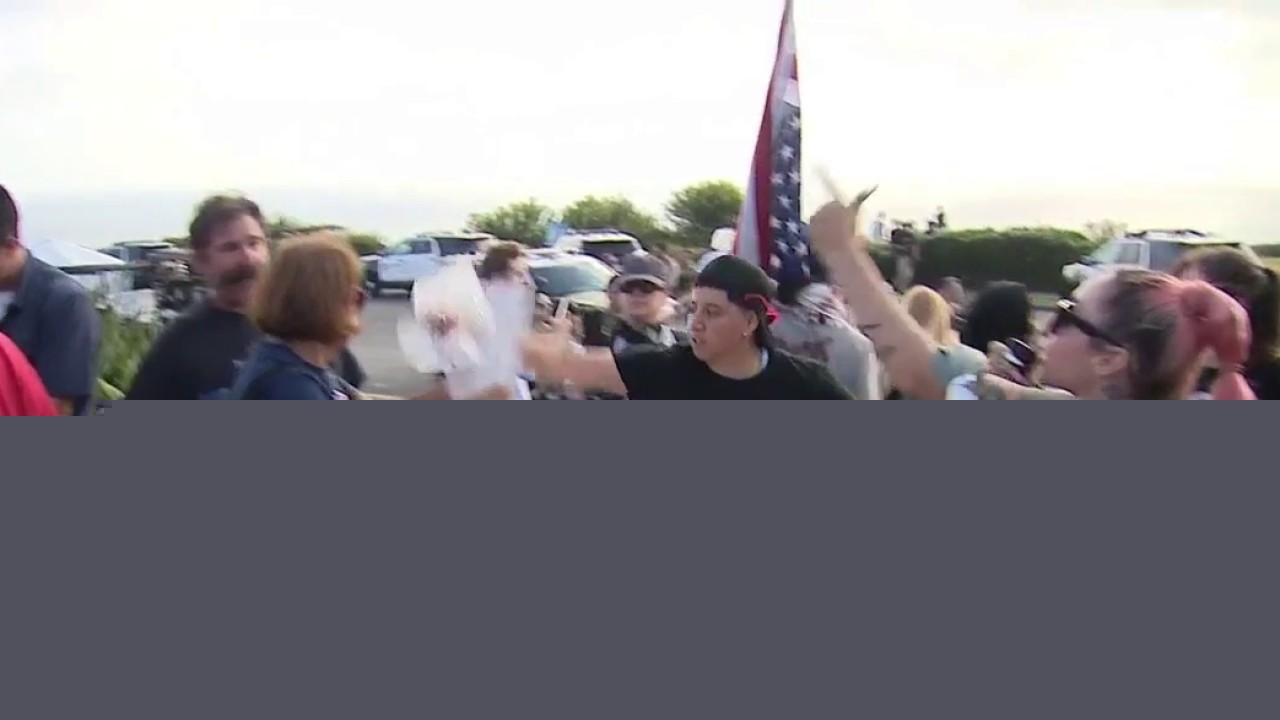 Trump supporters, protesters clash in Rancho Palos Verdes