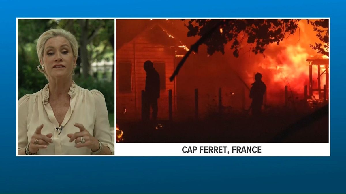 France and Spain battle wildfires as more than 250,000 people are forced to flee homes