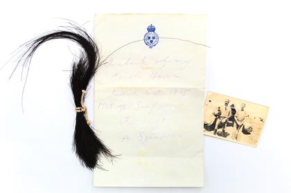 ‘A bond broken by death’ but enduring for 100 years: forelock of horse killed in war saved by his soldier for decades