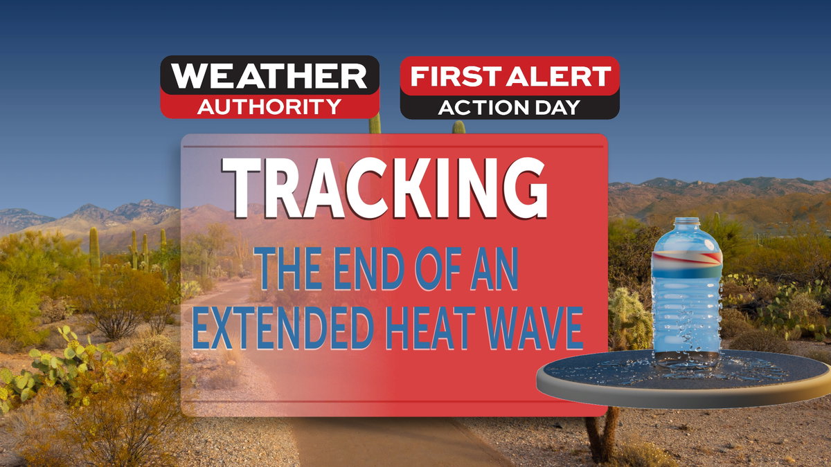 Tracking the end of an extended heat wave