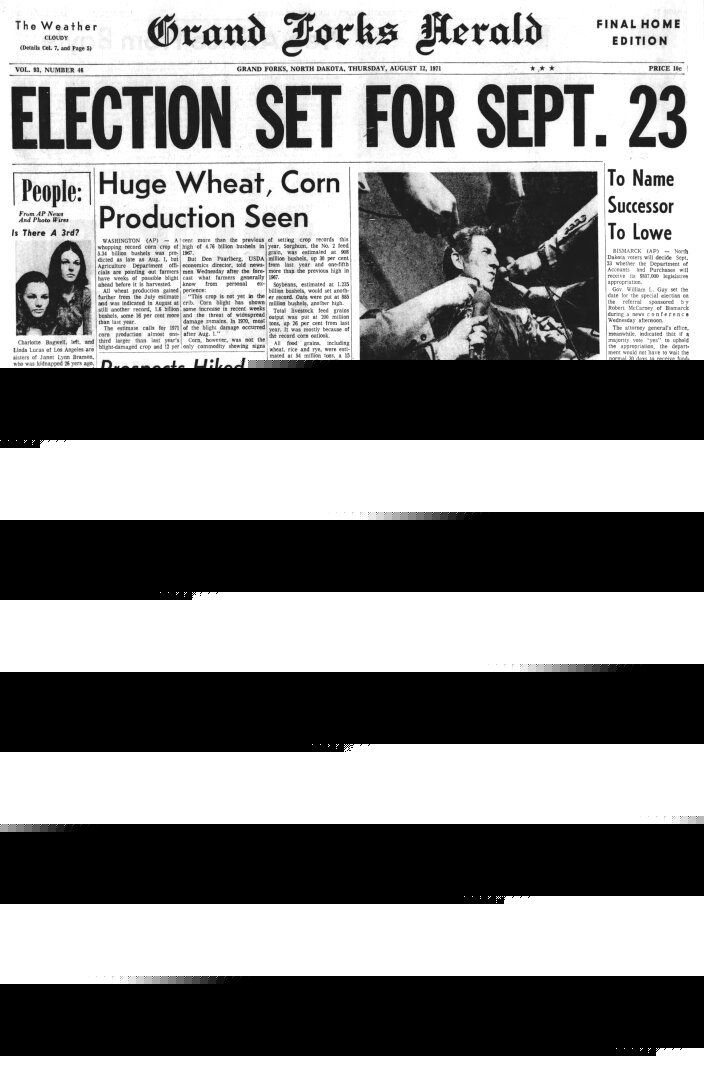 Today in History: August 12, 1971 - Car parts stolen by thieves