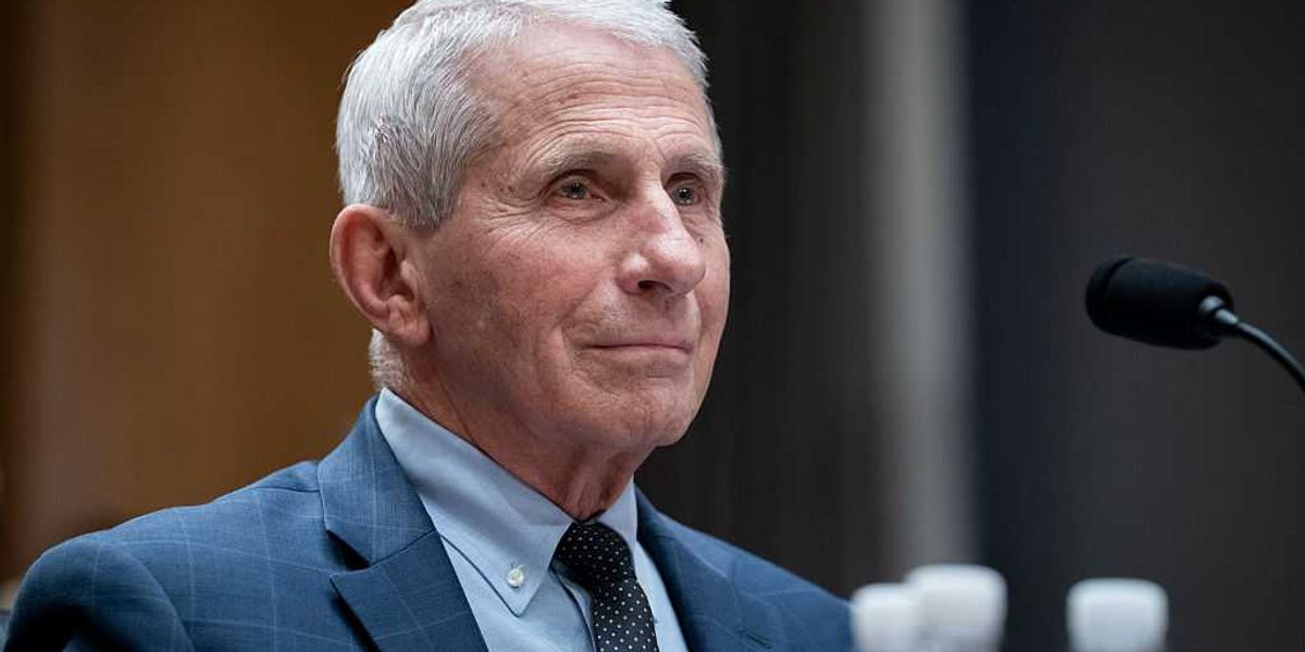Fauci mistook the microphone for a throne