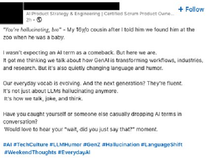 /r/LinkedInLunatics / LinkedIn Lunatics - Huh?