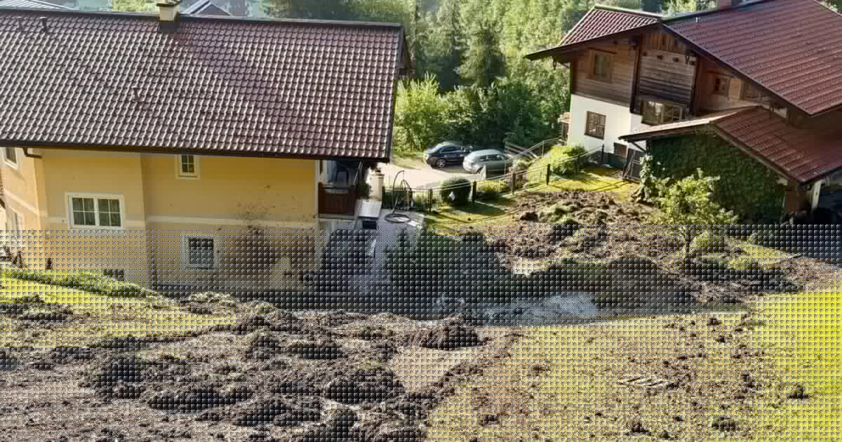 Einsatz in Salzburg - Zwei Häuser nach Murenabgang evakuiert