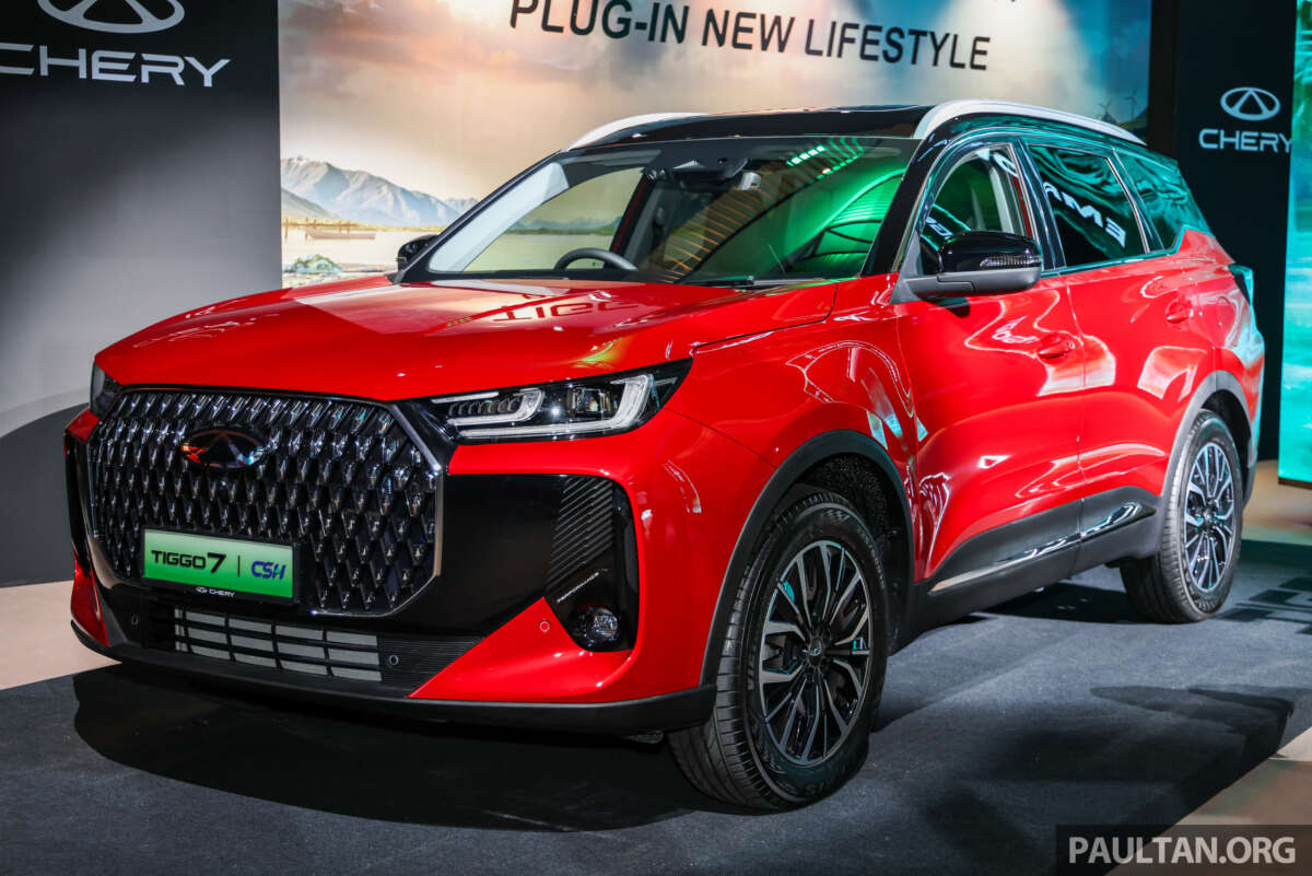 Chery Tiggo 7 PHEV launched in Malaysia – 1.5T petrol hybrid, 90 km EV range, 1,200 km combined; RM130k
