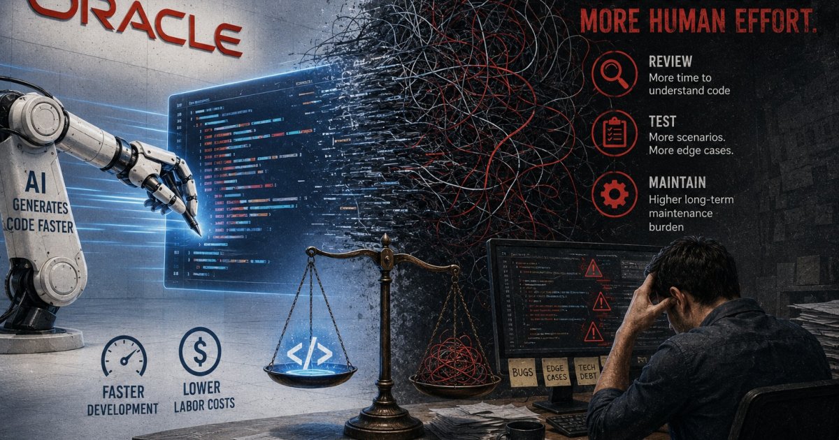 Oracle Warns AI Can Cut Jobs as AI-Generated Code Raises Maintenance Costs