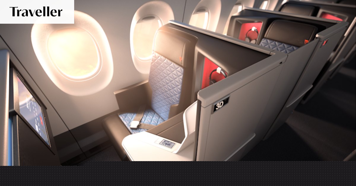 This is the best business class seat across the Pacific (shame about the food)
