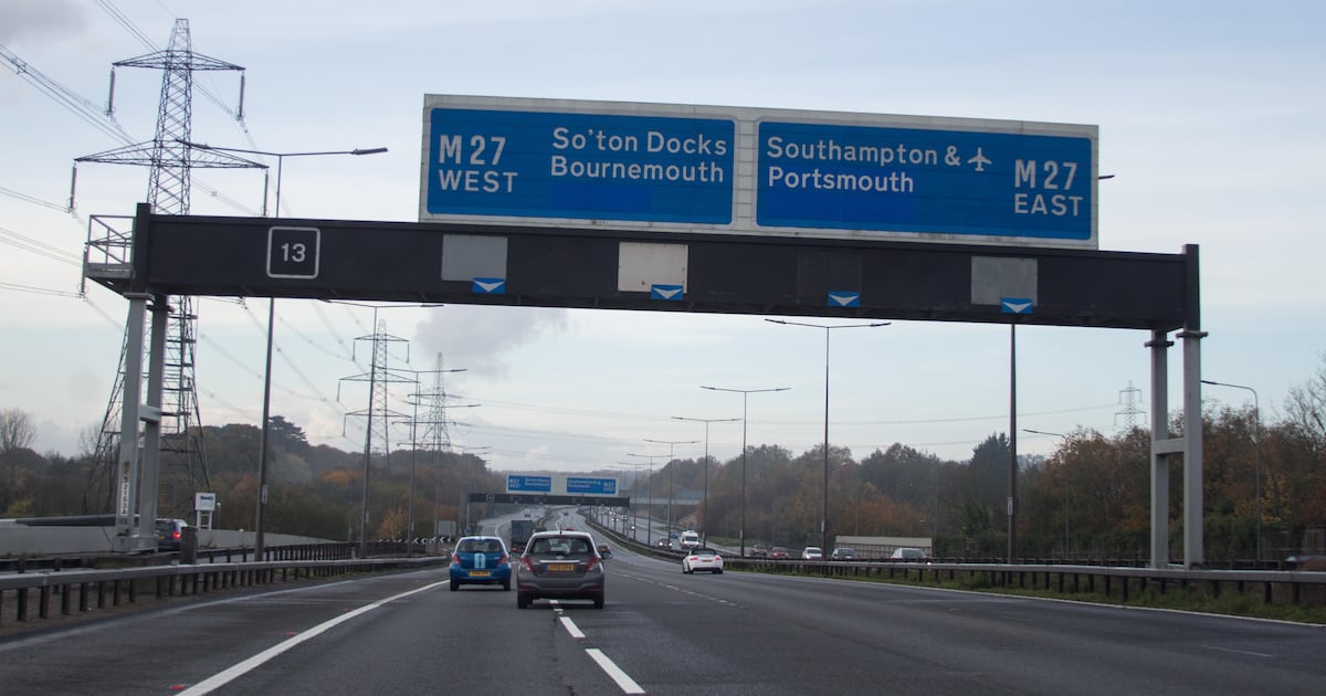 Roadwork-plagued M27 named as worst motorway