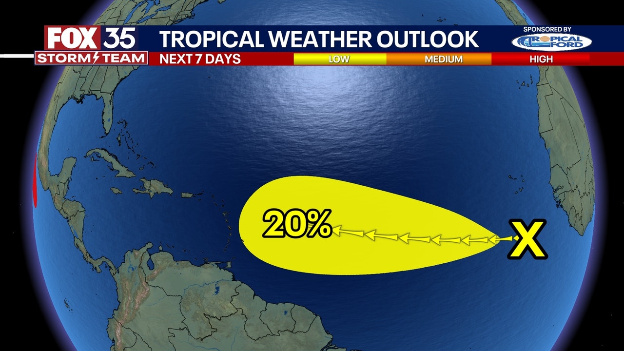 New zone for potential tropical disturbance tagged by National Hurricane Center