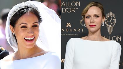 "Radiant" Princess Charlene Channels Meghan Markle's Bridal Style on the Red Carpet in Paris