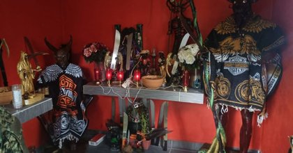 Los gustos de ‘El Barbas’ en Michoacán: Encuentran altar satánico y un ‘Zinepolis’ en su rancho