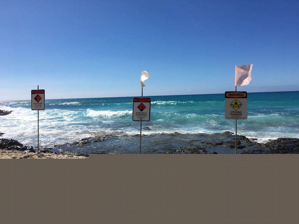 High Surf Warning in Effect of South Facing Shores of Hawaiʻi Island