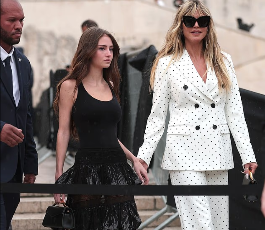 Heidi Klum dhe vajza e saj Leni shkëlqejnë gjatë Javës së Modës në Paris