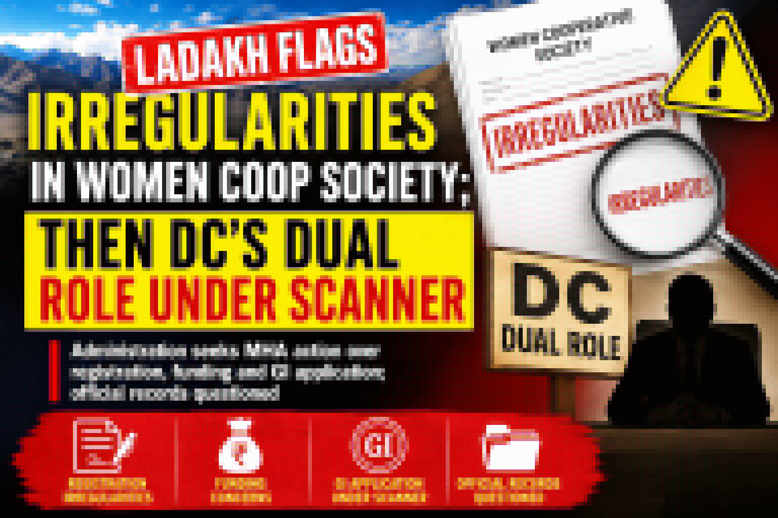 Ladakh flags irregularities in Women Coop Society; Then DC’s dual role under scanner