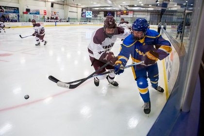 Falmouth boys hockey skates past Edward Little in Class A matchup