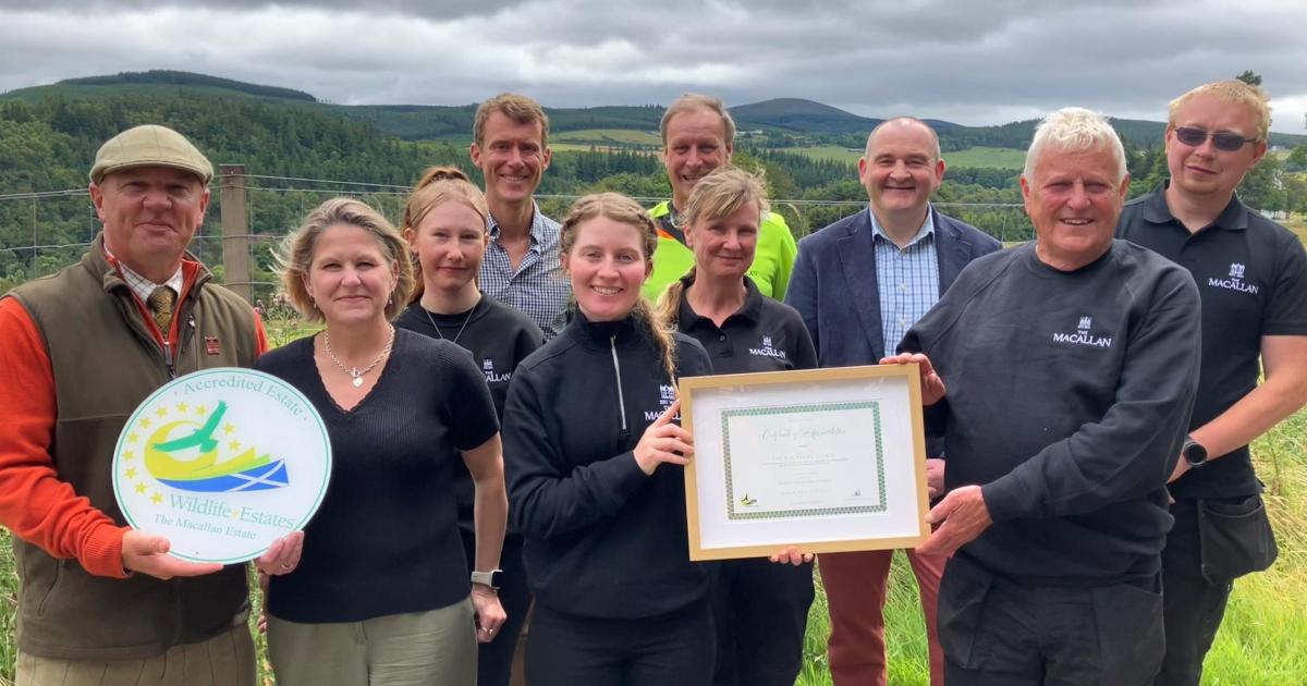 Macallan Estate becomes Scotland's first accredited whisky distillery estate