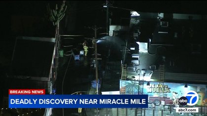 Person found dead after fire in alley behind 7-Eleven near Miracle Mile