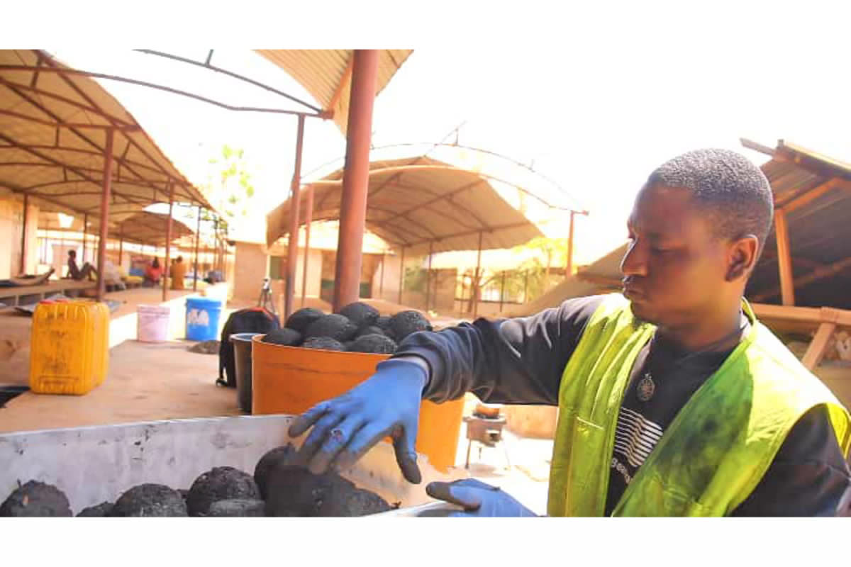 Youth group joins green energy shift by turning fruit waste into charcoal