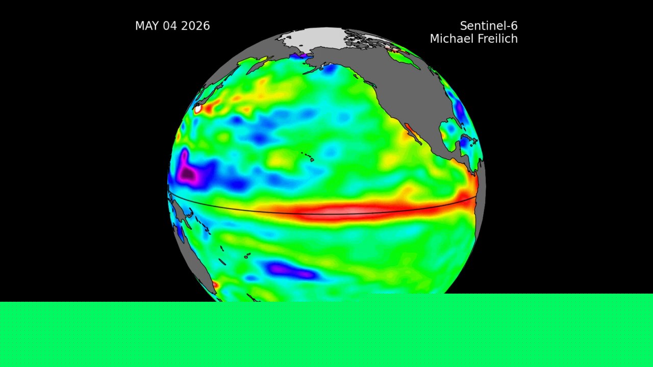 Changing weather conditions in Tropical Pacific as  El Niño emerges