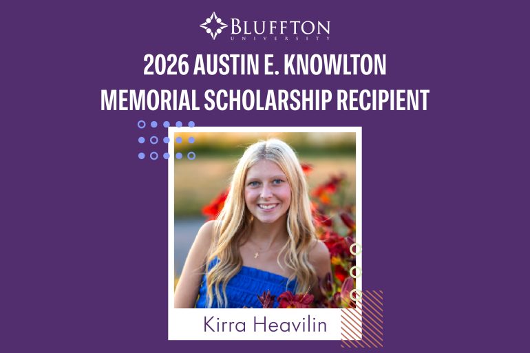 Bluffton University Awards Knowlton Scholarship to Perry Graduate Kirra Heavilin