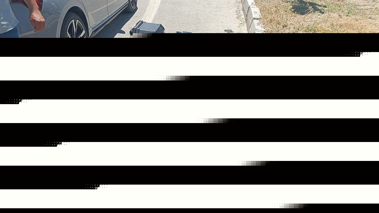 Otomobille çarpışan motosikletin sürücüsü yaralandı
