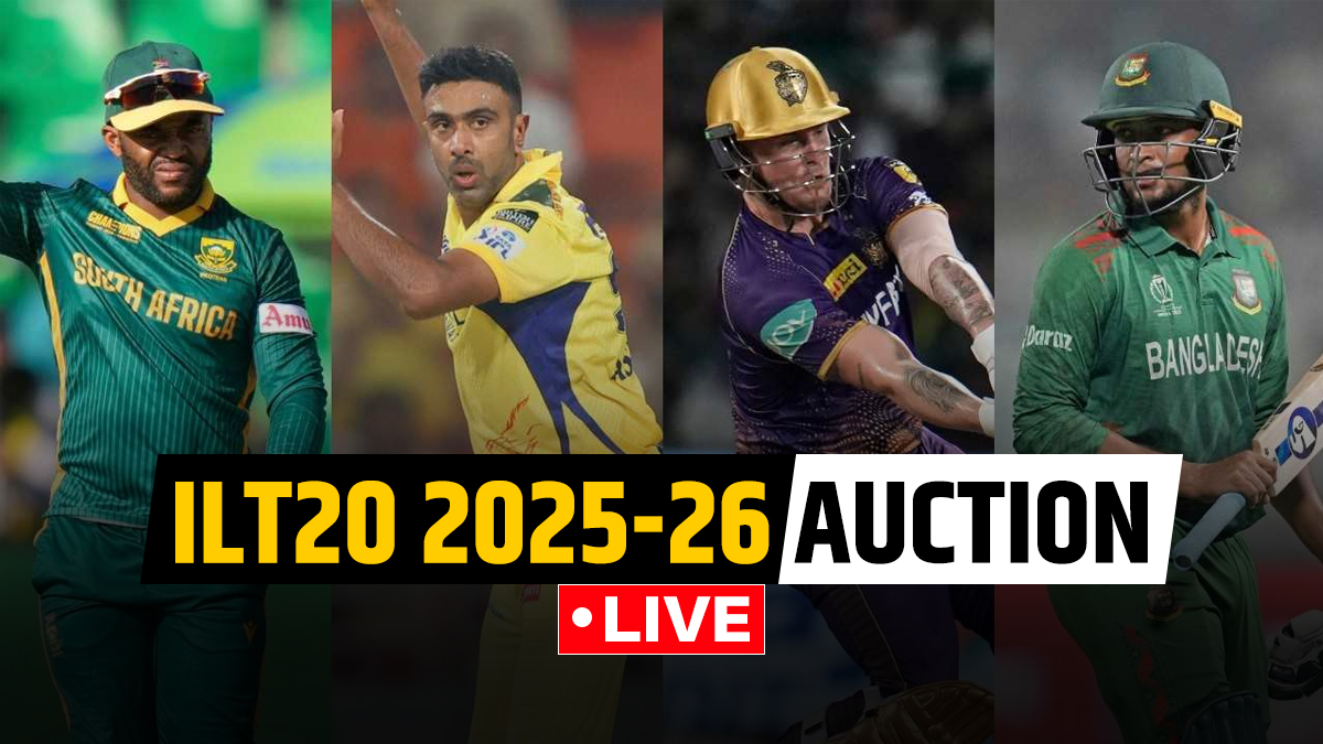 ILT20 Auction Live: Ashwin, Jason Roy, Anderson, Bavuma go unsold; Fakhar Zaman gets a lone bid