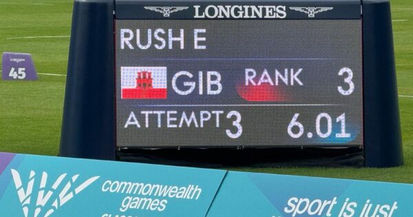 Ella Rush continues to rewrite Gibraltar national record books with Commonwealth Games long jump performance