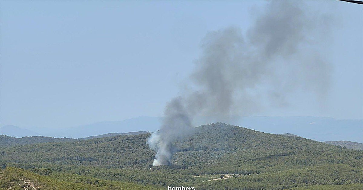 Un incendio forestal obliga a confinar varias urbanizaciones de Masllorenç (Tarragona)