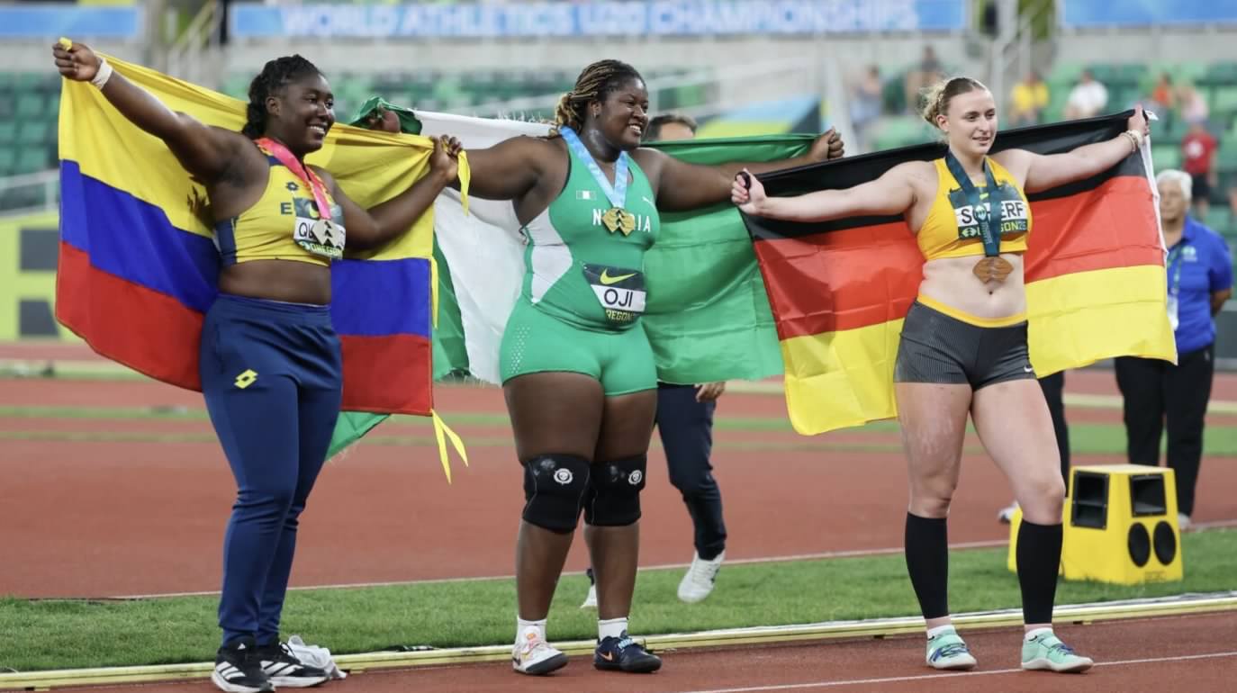 Jessica Oji Wins Shot-Put Gold At World Athletics U20- Championships
