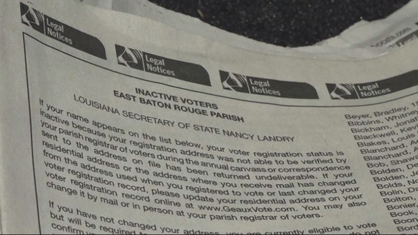 Louisiana's inactive voter list is out. What does it mean if your name is on it?