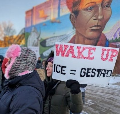 Janesville-area residents, lawmakers rally against ICE surge in Minneapolis