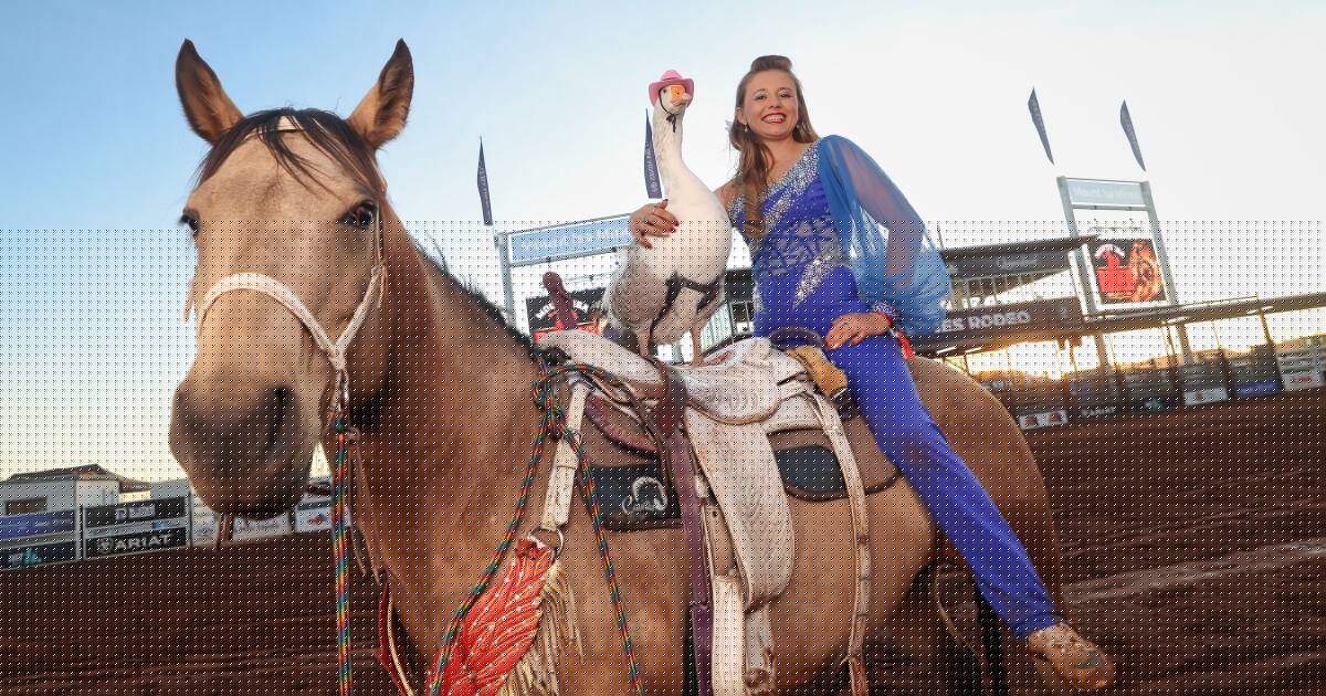 High-flying cowgirl and record crowds mark rodeo return